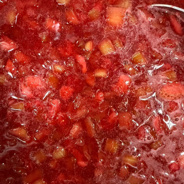 Strawberry rhubarb Avalanche.