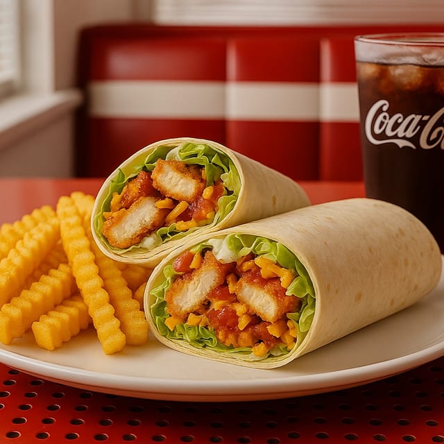 COMBO Buffalo Chicken Wrap.