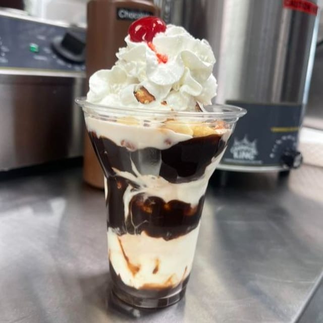 Hot Fudge Falcon Parfait.