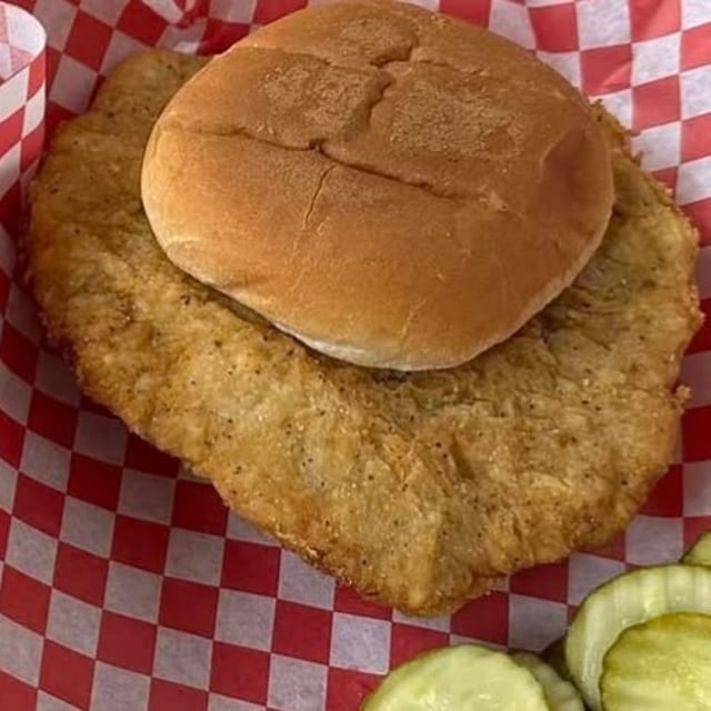 Pork Tenderloin Sandwich.