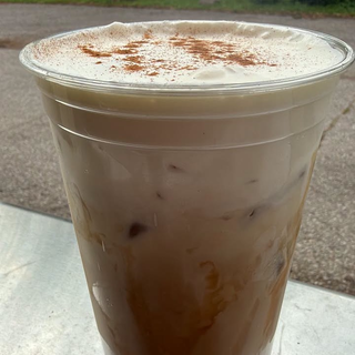 Salted Caramel Banana Bread Latte