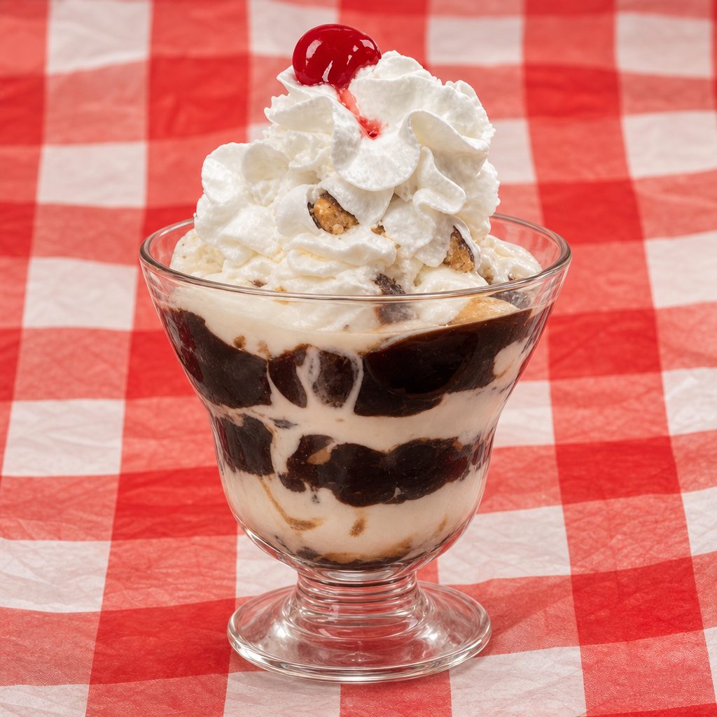 Hot Fudge Falcon Parfait.
