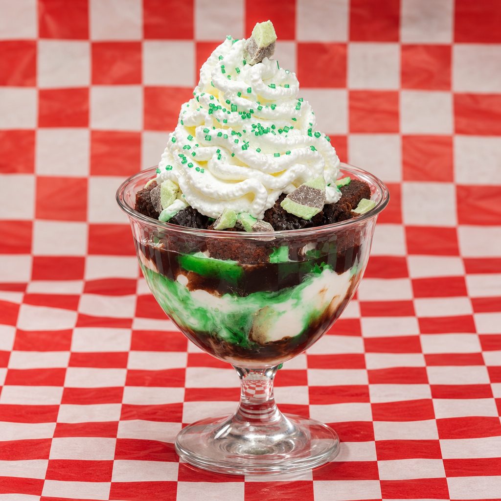 🍃 Brownie Mint Parfait 🍫.