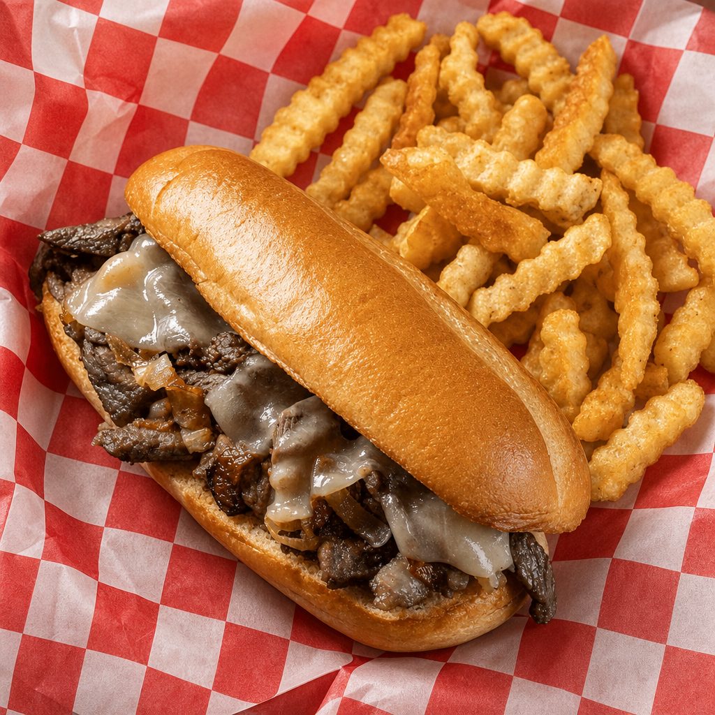 Philly Cheesesteak Combo Meal.