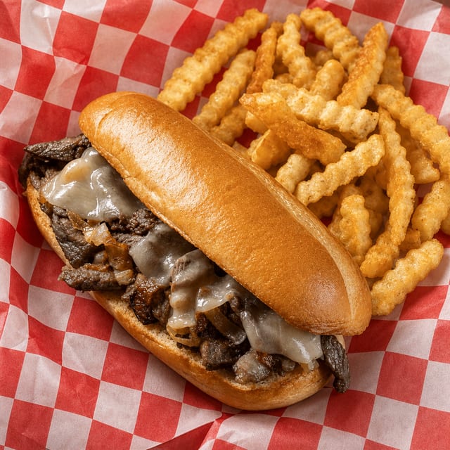 Philly Cheesesteak Combo Meal.