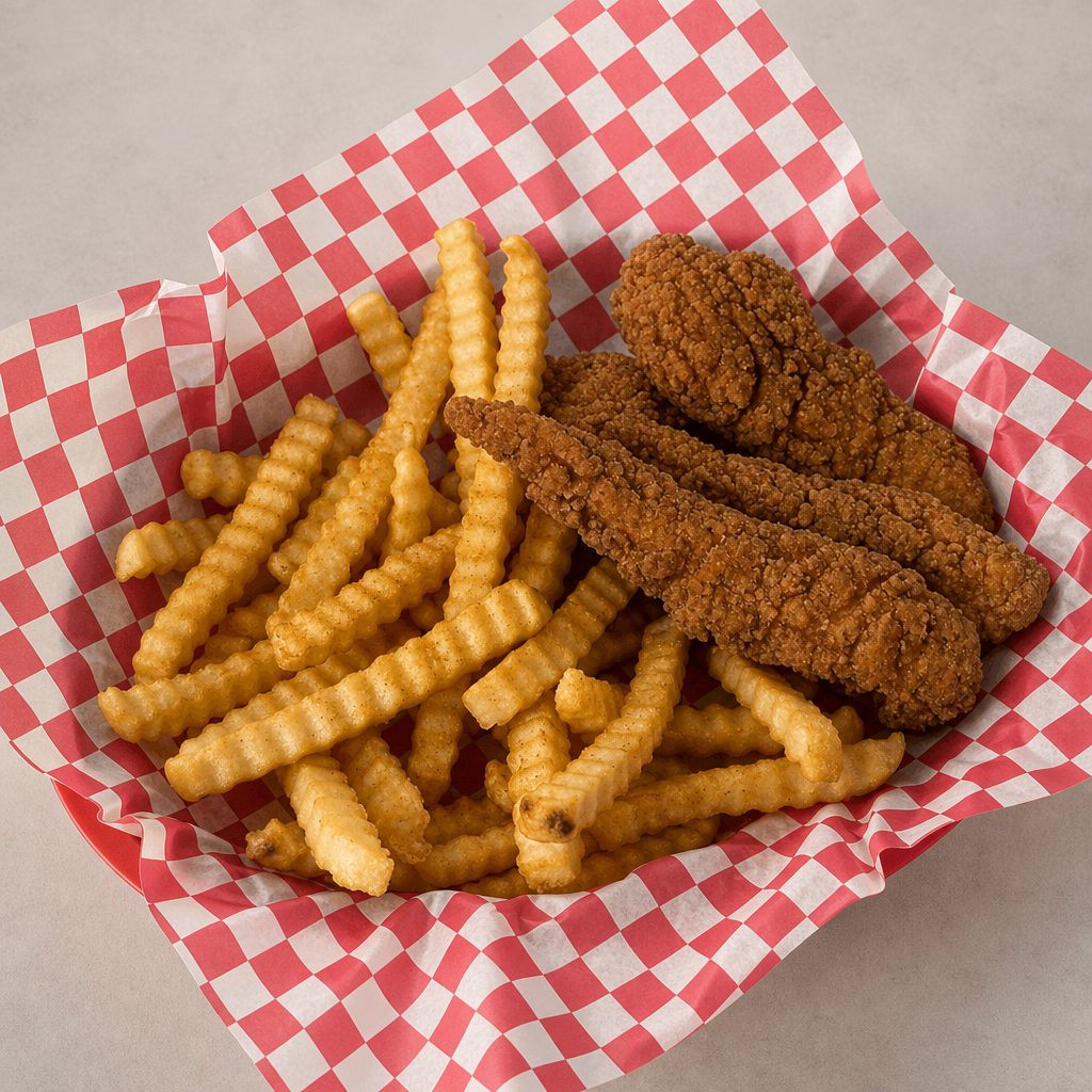 4 Piece Chicken Strip Combo.