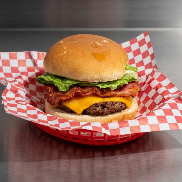 COMBO Bacon SINGLE Cheeseburger.