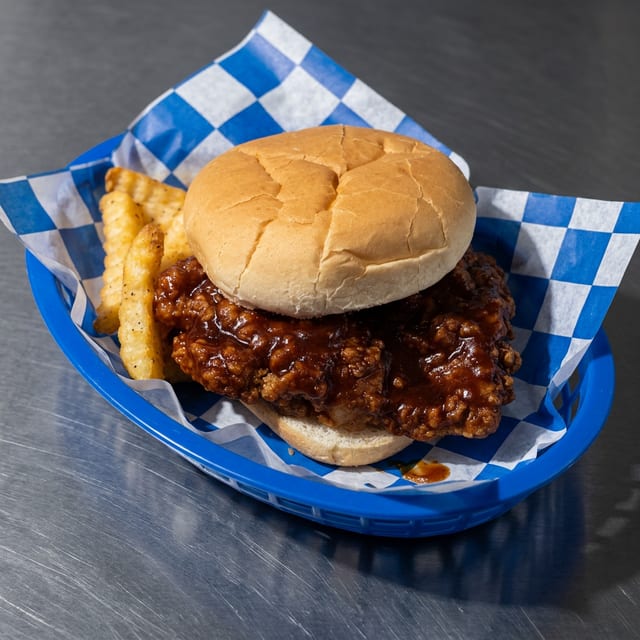 Crispy BBQ Chicken sandwich.
