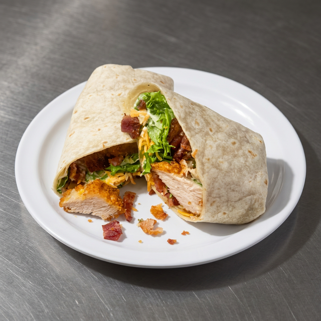Chicken Bacon Ranch or Caesar Wrap.