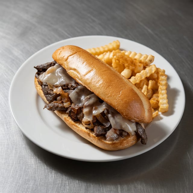 Philly Cheesesteak Combo Meal.