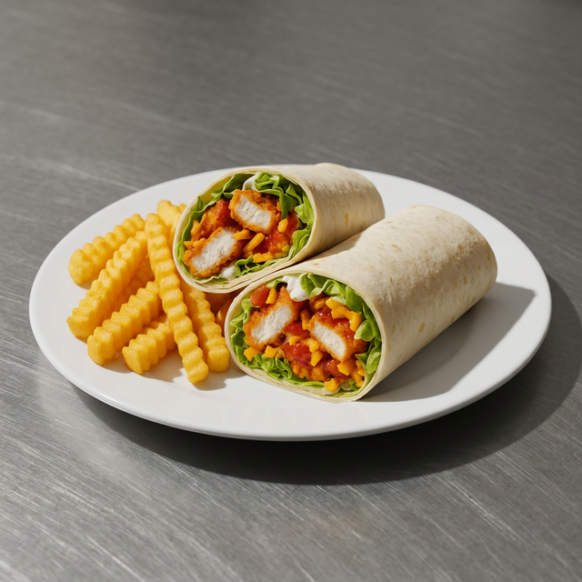 COMBO Buffalo Chicken Wrap.