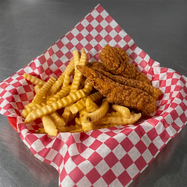 4 Piece Chicken Strip Combo.